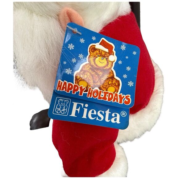 Vintage 1997 Fiesta Santa Plush 14" Happy Holidays Crowleys Stuffed Animal - Picture 9 of 14